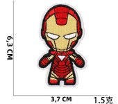 1Pcs Cartoon Miniso Disney Marvel Deadpool Spiderman Iron On Patches Clothing Embroidery Stripe On Clothes DIY Applique Badge