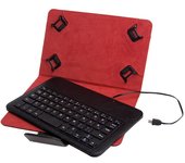 Funda universal phoenix para tablet hasta 8 pulgadas teclado con cable
