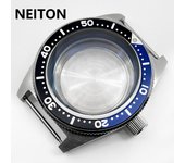 NEITON 40mm Watch Case Sapphire Glass 100m Water Resistant Fit NH35 NH36 Movement