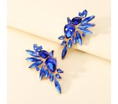 Crystal Glass Wing Decor Big Stud Earrings For Women Luxury Design Fairy Holiday Ear Accessories Charm Wedding Party Jewelry