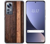 Funda Silicona para Xiaomi 12 / 12X 5G diseño Madera 05 Dibujos