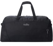 Bolsa de Deporte, Modelo Active Pro L, Medidas 75 x 35 x 26 cm, Capacidad 55 L, Asa de Mano, Correa Ajustable Hombro, Argollas para Candado en Cremallera Principal, Color Negro - Totto España