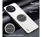 Luxury Leather Magnetic Protective Back Magsafe Case for OnePlus 13 12 12R 11R 10t Pro silicone Case Car Holder Shockproof Cover