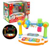 Baby puzzle, early education, enlightenment, lighting, music toys, multifunctional music, qin player, bell ringing, male and fem