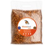 Wormfeed Mix - Combinación de Insectos Alta Calidad 1 kg - Mezcla de Larvas de Tenebrio y Mosca para Aves, Reptiles, Roedores y Peces - Alto en Proteínas y con Omega 3 y 6 - Producción Europea - Davianfeed
