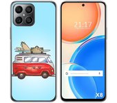Funda Silicona para Huawei Honor X8 diseño Furgoneta Dibujos