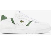 Zapatillas Blancas y Verdes Lacoste T-Clip Set Hombre White Dark Green