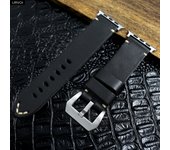 URVOI Band for Apple Watch Ultra series 8 7 6 SE 54 Vintage Crazy Horse Fine Leather strap for iWatch Pin buckle V stitches 49mm