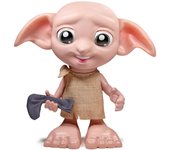 SPIN MASTER - Wizarding World, Harry Potter, Muñeco de elfo interactivo Magical Dobby de 21,6 cm con calcetín y más de 30 sonidos y frases, Juguetes para niños y niñas a partir de 6 años