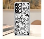 Cartoon Cute S-Snoopy For Samsung Galaxy S23 S22 S21 S20 Pro FE Ultra A23 A52 A53 A71 Angel Eyes Transparent Phone Case