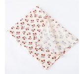 Cotton Swaddle Blanket Baby Blanket Floral Print Muslin Diaper Swaddle New Born Crinkle Fabric Baby Born Stroller Cover