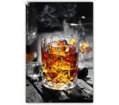 Fashion Bar Restaurant Wall Art Wine Glass Canvas Painting Whisky Bottle Cigar Aesthetic Poster for Living Room Home Decor