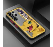 Shockproof Case For Samsung S23 S22 Ulrta 5G S21 FE S20 Plus S10e S23plus Soft Edge Matte PC Phone Cover Cartoon Digimon