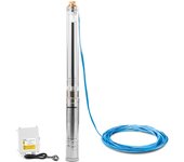 GREENCUT BAS190C - Bomba Sumergible para Pozo de Aguas Claras, 1900W (2,6CV), Elevación Máxima 103m, Caudal 8,8 m³/h, Motor Potente y Alta Eficiencia para Uso Residencial y Profesional