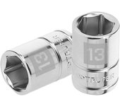 Llave Vaso Hexagonal Truper 13mm Cuadro 3/8 Pulido