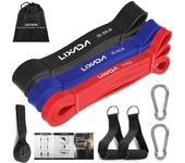 Lixada 5 Packs Pull Up Assist Bands Set Resistance Loop Bands Powerlifting Workout Exercise Stretch Bands and Carry Bag