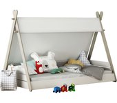 Cama Juvenil Infantil Totem diseño Tipi Tienda India con Somier Medida 90x200 cm
