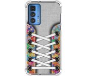 Funda Silicona Antigolpes para Motorola Edge 20 Pro diseño Zapatillas 04 Dibujos