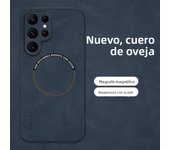 Sheepskin Vintage Magnetic Leather Soft Phone Case Cover for Samsung Galaxy S24 Ultra S20 S21 S22 S23 FE Note 20 Ultra 10 Plus