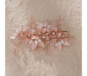 Fashion Pearl Flower Clip Silver Color Hair Combs Wedding Bridal Jewelry Accessories Headpieces For Woman Bride Hair Ornaments