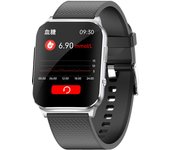 electrocardiograma deportes empuje EP03 Smartwatch frecuencia cardíaca temperatura presión arterial ECG información tiempo podómetro