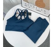 2 Piece Yoga Clothes Women's Tracksuit Athletic Wear Pilates Fitness Suit Gym Workout Push Up Clothes Sports Bra Leggings Suit