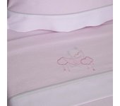 10XDIEZ Juego de sábanas cuna franela oso luna 386 / - Tejidos suaves y resistentes que garantizan confort y protección para el bebé