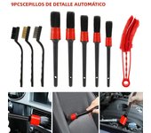 13/9pcs Car Cleaning Tools Detailing Brush Set Dirt Dust Clean Brushes Car Care Cleaning Cloth Detail Brush Auto Window Cleaner