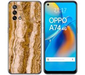 Tumundosmartphone Funda Gel Tpu para Oppo A74 4G diseño Mármol 10 Dibujos