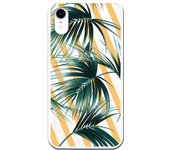 Funda compatible con iPhone XR - Hojas palmera rayas diagonales