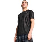 Camiseta de Manga Corta Puma Run Velocity Poly para hombre en color negro