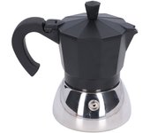 Cafetera de fácil limpieza y uso generalizado, de aluminio y acero inoxidable, tamaño compacto, 300 ml