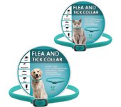 Collar antipulgas, garrapatas y piojos para perros y gatos - Talla ajustable, ecológico y seguro para mascotas