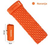 PACOONE Outdoor camping sleeping pad inflatable mattress with pillow foldable ultra-light air cushion waterproof travel hiking