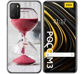 Tumundosmartphone Funda Gel Tpu para Xiaomi POCO M3 / Redmi 9T diseño Reloj Dibujos
