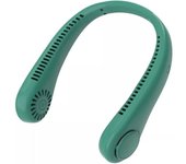 Ventilador de cuello portátil, miniventilador manos libres sin aspas con flujo de aire de 360°, recargable por USB con 3 velocidades de viento.