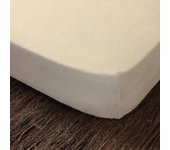 Funda de colchón elástica Mistral, Color Beige, 100% Algodón, Cotopur