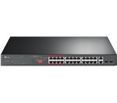 Switch Tp-Link Tl-Sl1226P 24 Puertos 10/100Mbps +2 Puertos Gigabit Poe+ Sfp No Administrados