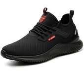 Zapatos de seguridad para hombre y mujer, zapatillas de seguridad ligeras, calzado de trabajo, puntera de acero, zapato para obra