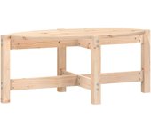 vidaXL Mesa de centro de madera maciza de pino 87x48x35 cm Natural, Blanco, Gris Mesita de Salón o Comedor o Auxiliar Mesa de Café Meuble Salón