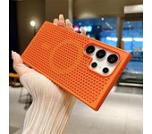 Heat Dissipation For Magsafe Magnetic Case For Samsung Galaxy S25 S24 S23 S22Ultra Plus Cooling Breathable Wireless Charge Cover