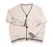 Evermore Cardigan Taylor Version Green Vine Embroidered Button Down Cable Knit Sweater Women Fall Winter Vintage Outfit