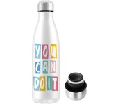 Mikomika Botella Termo de Agua Térmica de Acero Inoxidable (+40 Colores) Reutilizable | Sin BPA | Mantiene 24H Frio / 12H Calor | Termo y Hermética - Doble Pared al Vacío a Prueba de Fugas (KL500 KL750 002)