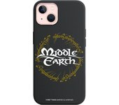 Funda original compatible con iPhone 13 Negro con un diseño de LOTR Middle Earth Ring