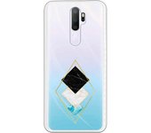 Funda compatible con Oppo A9 2020 - A5 2020 - Rombos Marmol Dorado