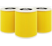 3x Cartucho de filtro Filtro de aspiradora para Kärcher WD3 Premium