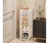 Adjustable Shoe Rack Storage Organizer Shoe Hanger Shoe Cabinets Space Saving Sneakers Organizer for Wall Corner Shoes Shelf