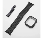 Golden Bracelet For Apple Watch Ultra Strap 49mm 45mm 44mm Stainless Steel Band and Armor TPU Case IWatch 9 8 7 41mm SE 6 40mm