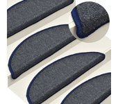 vidaXL 15x Alfombras de Peldaños de Escalera Lavable Esteras Protector Color blue 1,  Gris claro y azul,  light grey 1 y mas