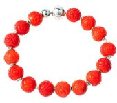 Pulsera Mujer Thomas Sabo KT0147-870-10-L17 Rojo 20 cm